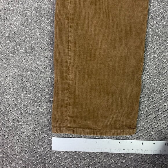 J. CREW 770 Corduroy Pants Men's 33 x 34 Measures 36 x 33 Brown Straight Fit - Picture 11 of 13